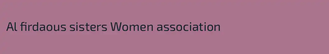 Al firdaous sisters Women association